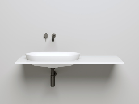 Раковина из искусственного камня S-Stone Salini MAREA 1802201MF 60х40 полувстраиваемая цвет мультиколор